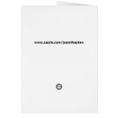 Carte VALENTINE FLEURS ÉLÉGANTE (Dos)