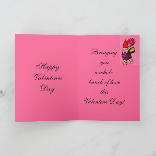 Carte VALENTINE GNOME (Intérieur)