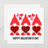 Carte VALENTINE GNOMES Bonne Saint Valentin (Devant / Derrière)