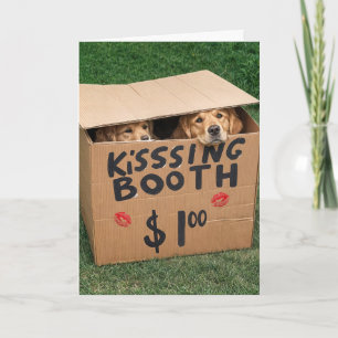 Carte Valentine Golden Retrievers In Kissbox