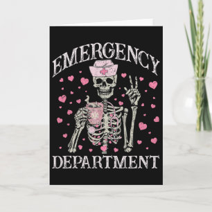Carte Valentine Infirmière Urgences Salle de garde Squel