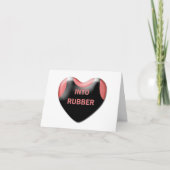 Carte Valentine "Into Rubber" (Devant)