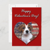 Carte Valentine Jack Russell Terrier (Devant / Derrière)