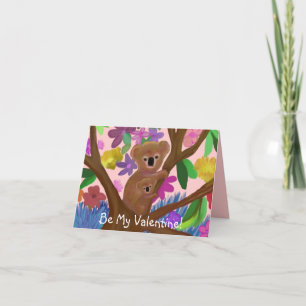Carte Valentine Koala Bears