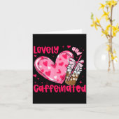 Carte Valentine Lovely &amp; Caffeinated Coffee Lover Co (Fleur jaune)