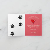 Carte Valentine moelleuse Tabby Cat Orange (Intérieur)
