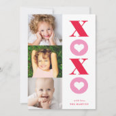 carte valentine multi-photo xoxo (Devant)