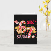 Carte Valentine Nge 67 Funny Saying Six Seven Valentine' (Fleur jaune)