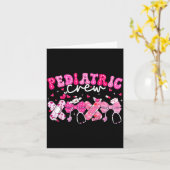 Carte Valentine Pediatric Crew Xoxo Nurse Coquette Bow P (Fleur jaune)