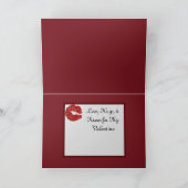 Carte Valentine pliée Samoyed 5X7 (Intérieur)