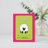 Carte Valentine pour enfants Baa-lentine (Debout devant)