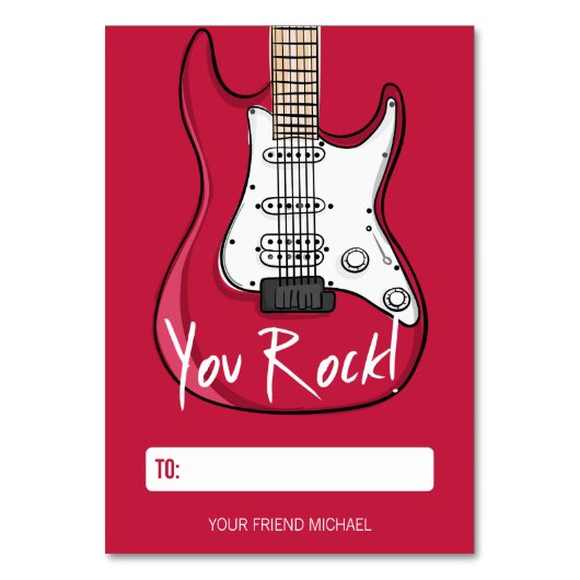 Carte Valentine pour enfants Rock (Par défaut)