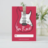 Carte Valentine pour enfants Rock (Debout devant)