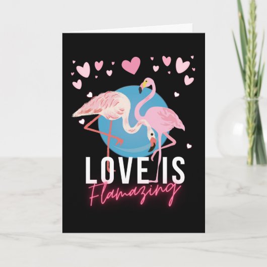 Carte Valentine pour l'amour du mari est flamazing (Devant)
