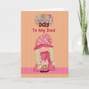 Carte Valentine pour papa de Young Daughter