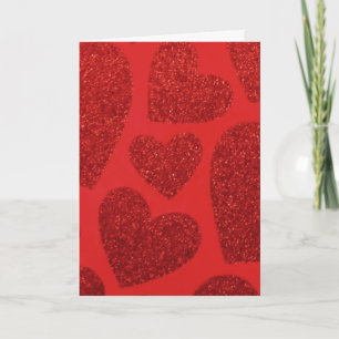 Carte Valentine Red Hearts