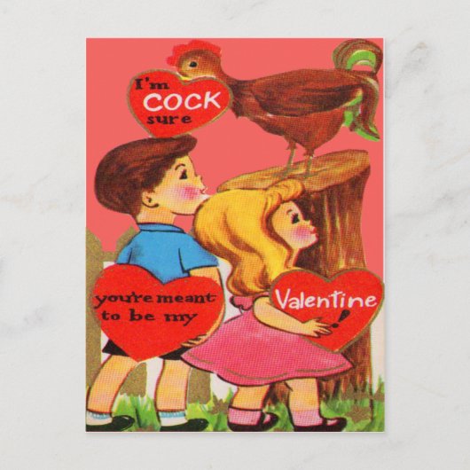 Carte Valentine Retro vintage (Devant)