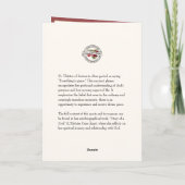 Carte Valentine Roses Angels St. Therese Heart Cross (Dos)