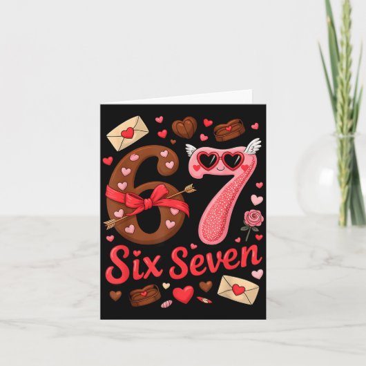 Carte Valentine’s Day 67 Meme Filled With Hearts Funny S (Devant)