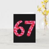 Carte Valentine’s Day 67 Meme Filled With Hearts Funny S (Fleur jaune)