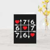 Carte Valentine’s Day 67 Six Seven Meme Love Heart Coupl (Fleur jaune)