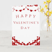 Carte Valentine’s Day Card, Romantic Holiday Greeting (Fleur jaune)
