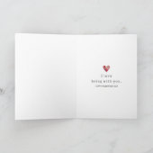 Carte Valentine’s Day for Husband - Floral Heart Love (Intérieur)