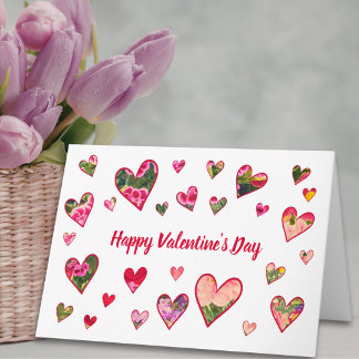 Carte Valentine’s Day for Wife - Floral Hearts Love