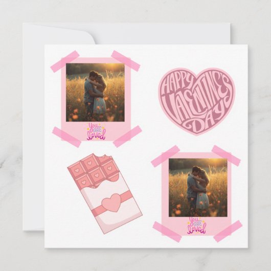 Carte Valentine’s Day Personalized Flat Card (Devant)