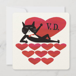 Carte Valentine’s Day Tuxedo Cat