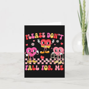 Carte Valentine s'il vous plaît ne tombe pas amoureux de