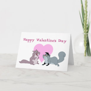 Carte Valentine Squirrels