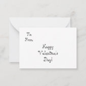 Carte Valentine Swans (Dos)