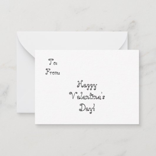 Carte Valentine Swans (Dos)