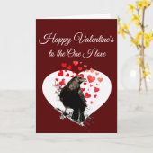 Carte Valentine to One I love Edgar Allan Poe Poe (Fleur jaune)