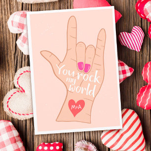 Carte Valentine tu fais tourner mon monde illustration m