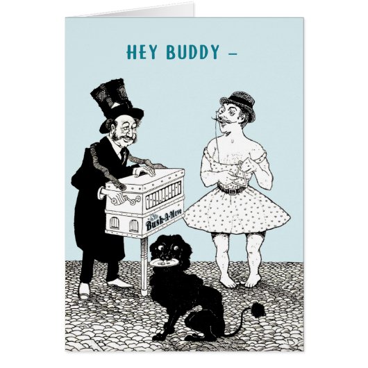 Carte Valentine vintage Busker Buddies (Devant)