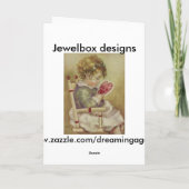 Carte Valentine Vintage Lil Darling (Dos)