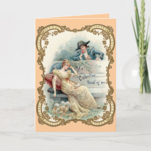 Carte Valentine vintage manquante