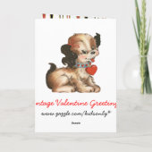 Carte Valentine vintage pour enfants (Dos)