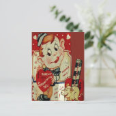 Carte Valentine vintage Retro Crazy Man (Debout devant)