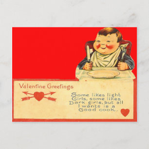 Carte Valentine vintage Retro Good Cook