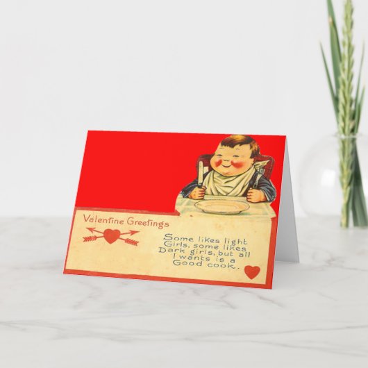 Carte Valentine vintage Retro Good Cook (Devant)