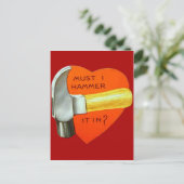 Carte Valentine vintage Retro Hammer (Debout devant)