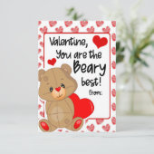Carte Valentine Vous êtes le Meilleur Douceur Ourson (Debout devant)
