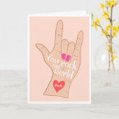 Carte Valentine vous rock mon monde mignon 3 photos coll (Fleur jaune)