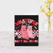 Carte Valentine Whatever You Do Don't Fall For Me Rn Pct (Fleur jaune)