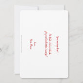 Carte Valentine XOXO Cupid Brite. (Dos)