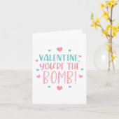 Carte Valentine, You're The Bomb (Fleur jaune)