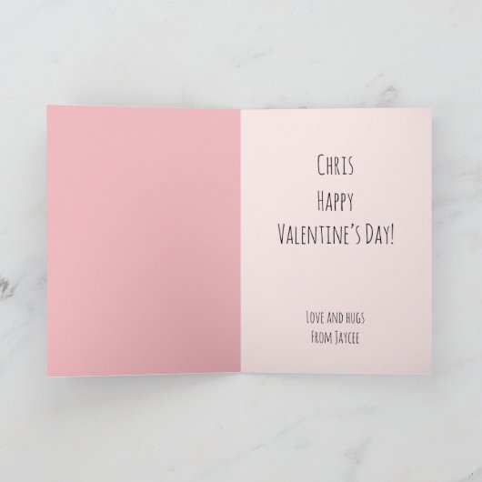 Carte Valentines adorables poupées Valentines (Intérieur)